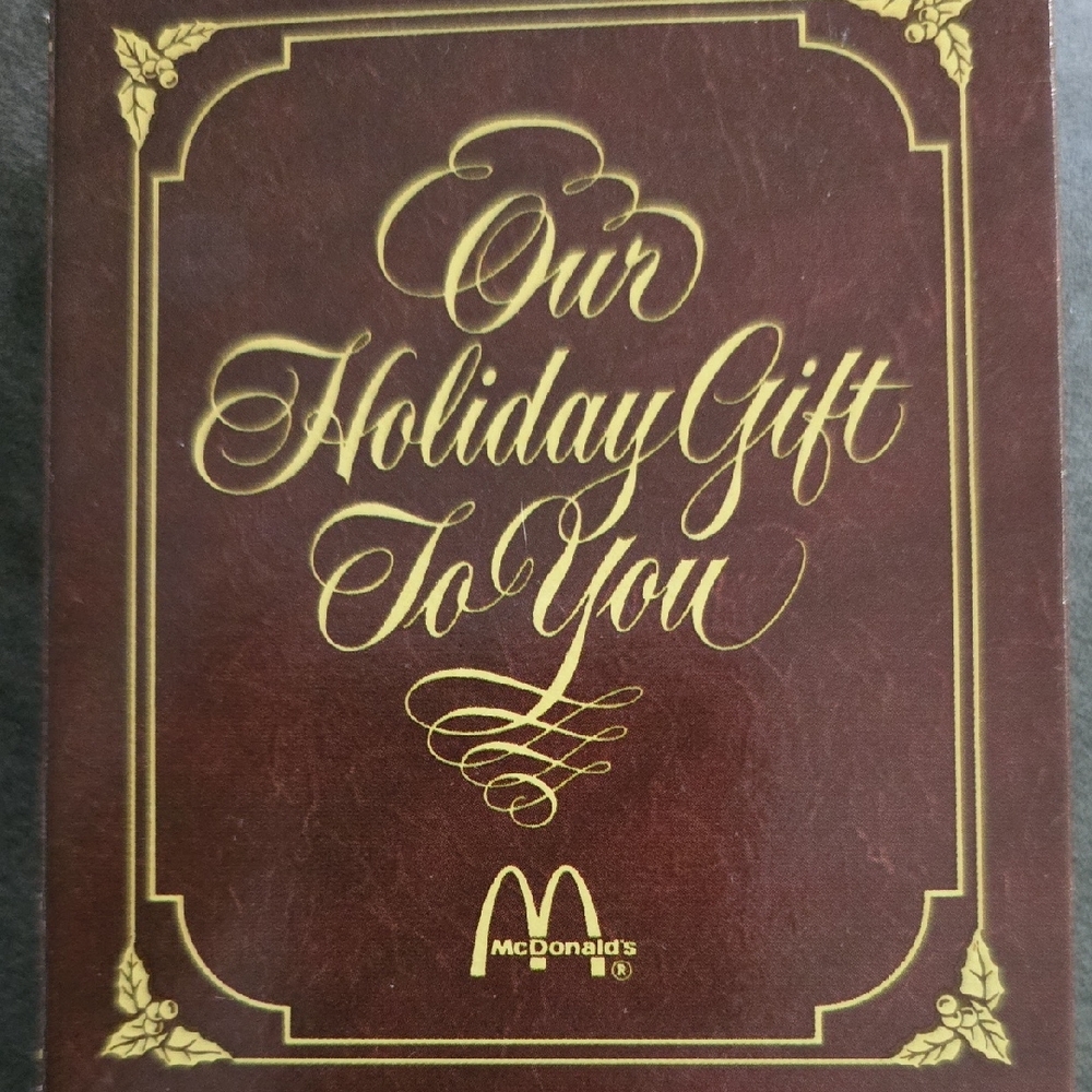 McDonald's Festive Gift Box - Rich Brown and Gold